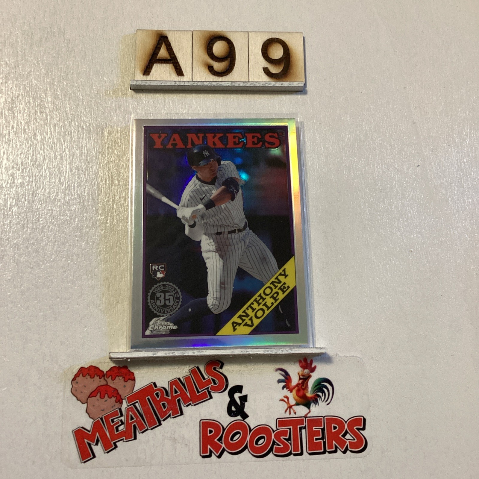 2023 Topps Chrome Update '88 Topps #88CU17 Anthony Volpe Rookie