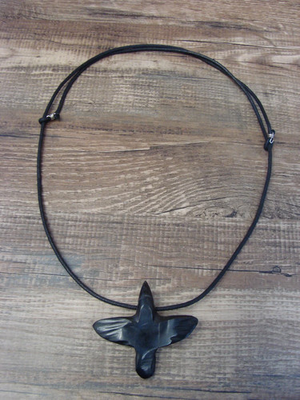 #ad Hand Carved Adjustable Jet Raven Fetish Necklace by Matt Mitchell $34.99