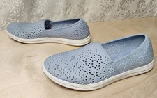 CLARKS Women's Breeze Emily Slip-on Comfort Loafers Casual Shoes 10 W Blue