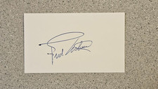 FRED ASTAIRE SIGNED 3x5 INDEX CARD AUTOGRAPH