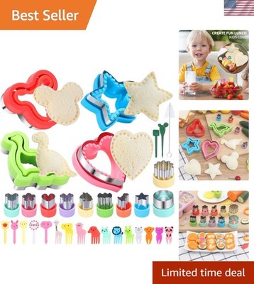 Sandwich Cutter and Sealer Set,14 Pcs Sandwich Maker Bread Cutters DIY Cookie...