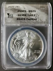 2020 (W) $1 American Silver Eagle Dollar ANACS MS70