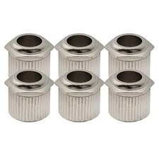  Ultra Solid Brass 1/4 Inch to 10mm Vintage To Modern Sized Hex Guitar Nickel