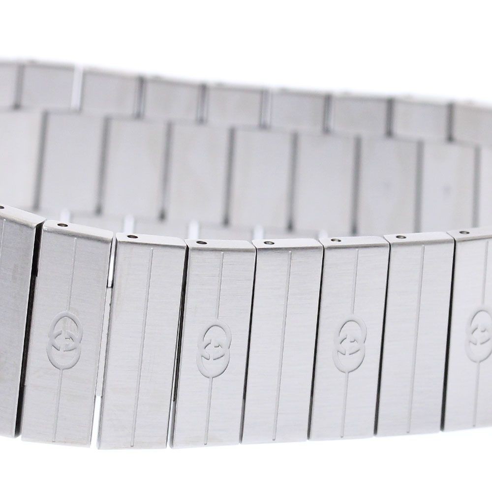 Gucci Grip Watch Men's Quartz SS White Date Model 157.3/YA157410 Good From Japan thumbnail 5