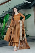 Traditional Style Gold Crazy Top And Sharara With Dupatta For Women  Girls