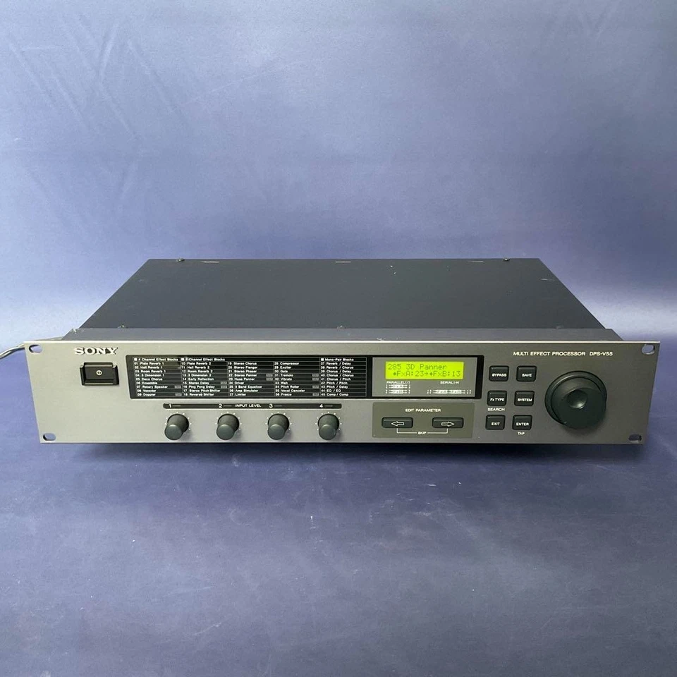 SONY DPS-V55 Rackmount Audio Multi-Effect Signal Processor Silver Japan As Is - Image 2 of 4