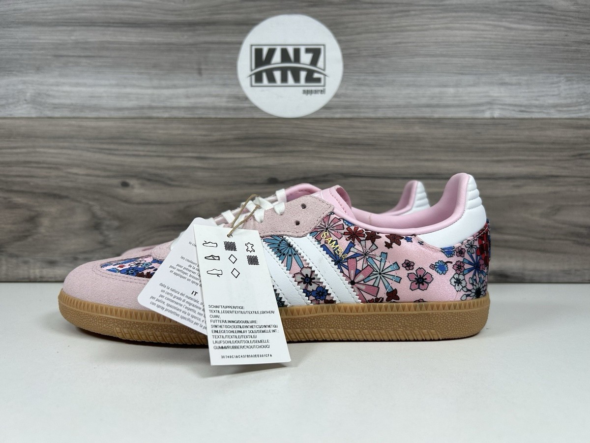 Adidas SAMBA J x Liberty London Pink Floral White (JQ2008) GS