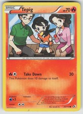POKEMON TEPIG 25 C LEGENDARY TREASURES MP on eBay