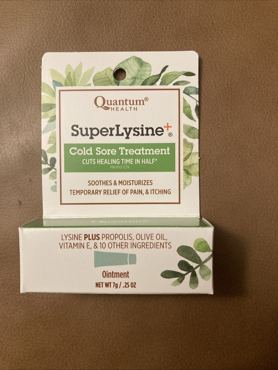 Quantum Health, Super Lysine + Cold Sore Treatment Ointment, 0.25oz (7g)