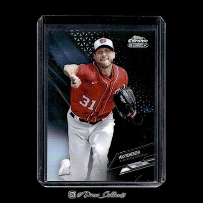 2021 Topps Chrome Black #11 Max Scherzer Refractor #/199