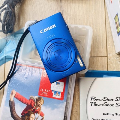 Canon IXUS 240 HS Digital Camera Blue Wi-Fi Excellent