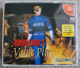 Biohazard 2 Value Plus Japanese Sega Dreamcast Resident Evil Excellent Condition