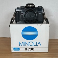 Minolta X-700 35mm Film SLR Camera Body, Black with Box Untested
