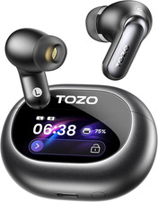 NC20 Pro Active Noise Cancelling Wireless Earbuds, Smart LCD Screen LDAC Hi-Re