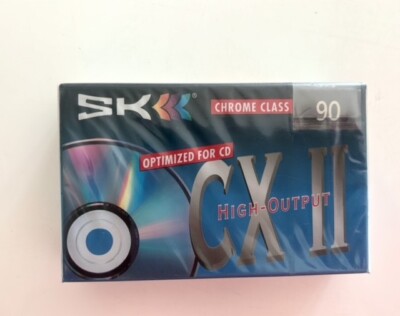 2 Pack SK CX II Chrome Class High Output Audio Leerkassette Kassette NEU OVP 541