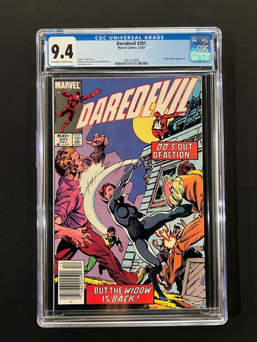 Daredevil #201 CGC 9.4 (1983) - Newsstand - Black Widow cover