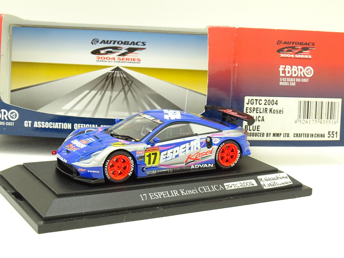 Ebbro 1/43 - Toyota Celica Espelir Hesperia Kosei Kose No. 17 JGTC