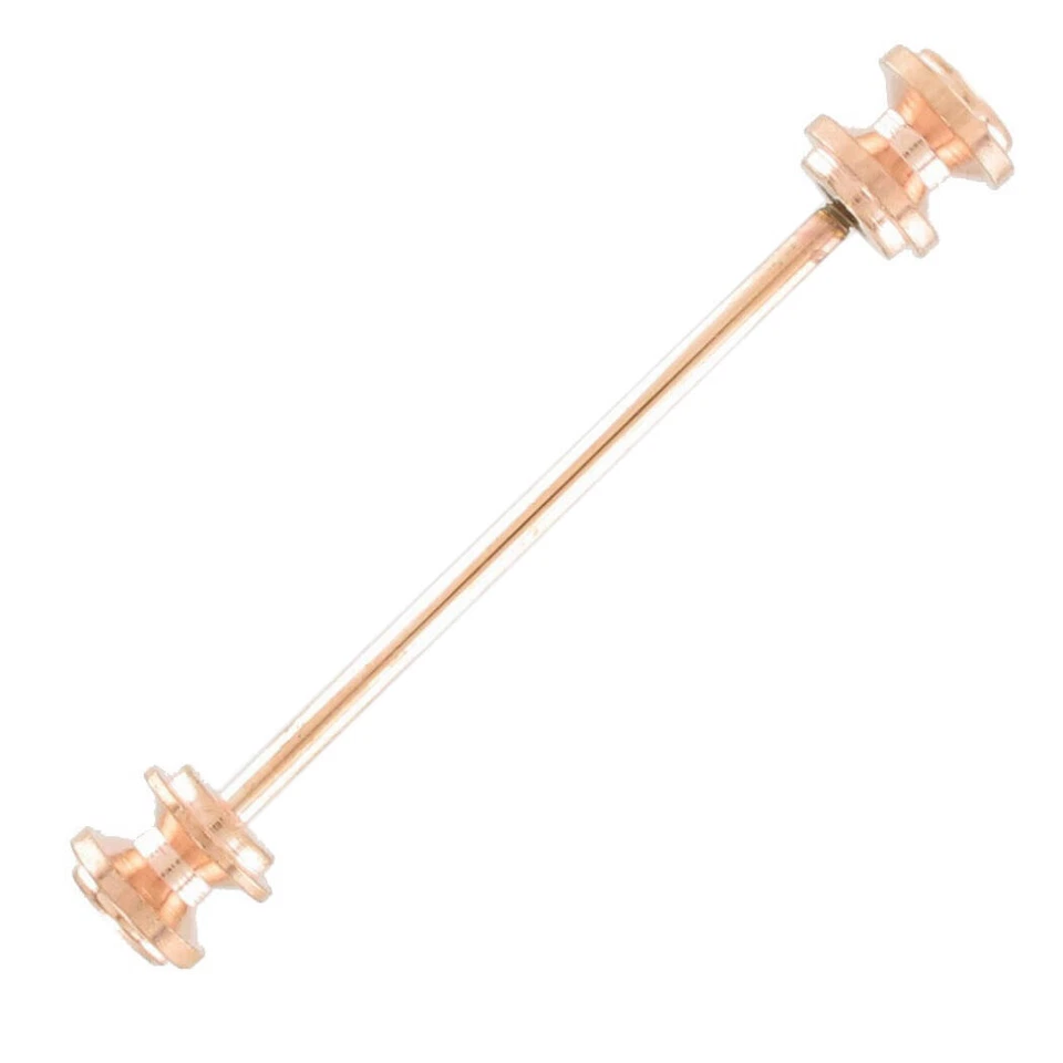 Mancuerna Ky & Co Collar Pin Para Hombre Diseño Retro Tono Oro Rosa Hecha en EE. UU. 1 3/4" Foto 2 de 2