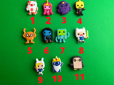 Adventure Time Inspired Shoe Charms For Crocs Bracelet Shoes