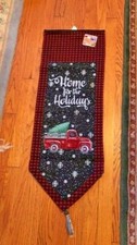 NWT HOME FOR THE HOLIDAYS CHRISTMAS BANNER