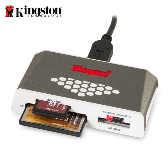 Kingston Multi Media Card Reader / Writer FCR-HS4 USB 3.0 micro SD / SD Card