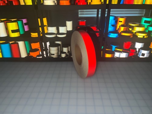 Cinta Reflectante Roja 1" Tipo 2 Super Engineer Grado Nikkalite Seguridad SEG Seguridad - Imagen 8 de 9