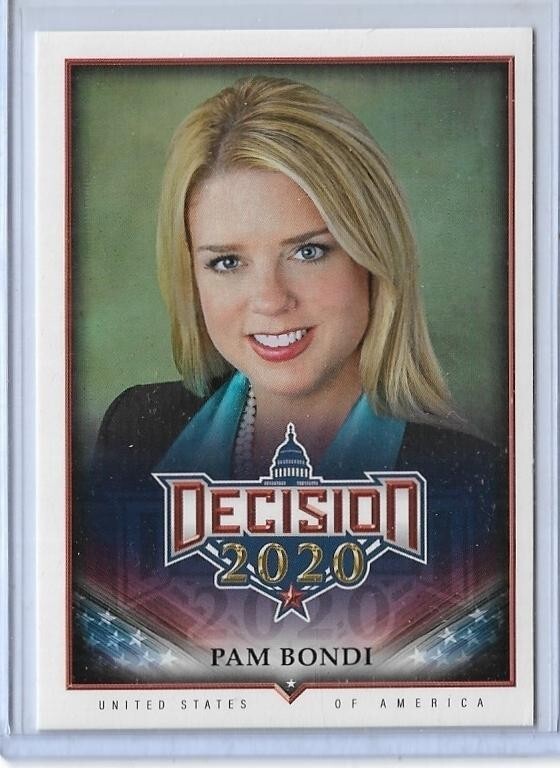 Bondi Dodges 2020 Election Question: The Fallout 11 Awesome 2020 Decision ~ Attorney General Pam Bondi Card #538 ~ Florida ~ Qty