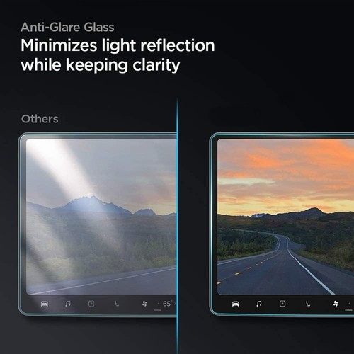 15" Touch Screen Protector Film Tempered Glass Transparent For Tesla Model 3 Y - Picture 6 of 9