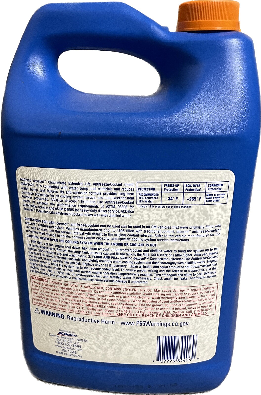 ACDelco Coolant Engine Dexcool Antifreeze (Orange) (1 Gallon) 12346290 for Saab eBay