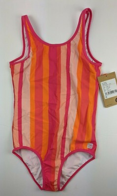 Reima Sumatra One-Piece Swimsuit, Pink/Orange, Girls 13