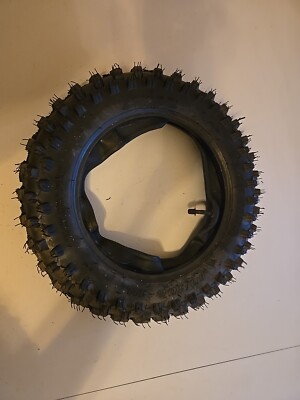 Zhen Ting 80/100-10 Off Road Dirt Bike Tire With Tube Knobby Tread Read Ad C