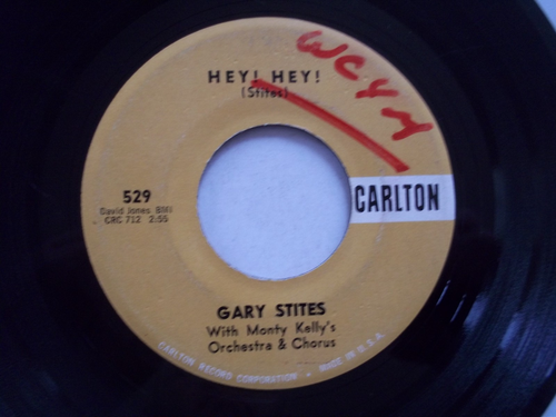 GARY STITES - Gloria Lee / Hey! Hey! - 45 RPM 7" Record CARLTON - Picture 6 of 6