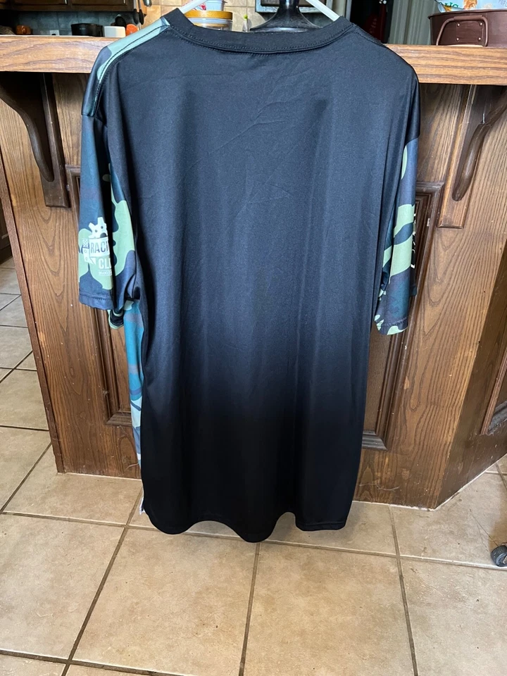 Lavish Society Shirt Green Camouflage Mens 2XL Audi Racing Grand Prix - Image 2 of 3