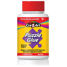 Jigsaw Puzzle Glue with Applicator - Saves, Laminates and Preserves Finished