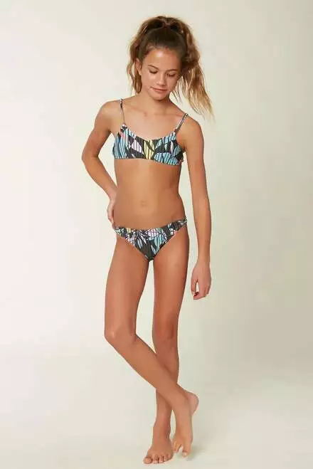 NEW O'Neill Girls Baylen Bralette Swimsuit, Bikini, Sz 10, LAST ONE