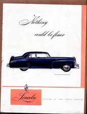 1947 LINCOLN CONTINENTAL COUPE Original Vintage Color Auto Promo Ad
