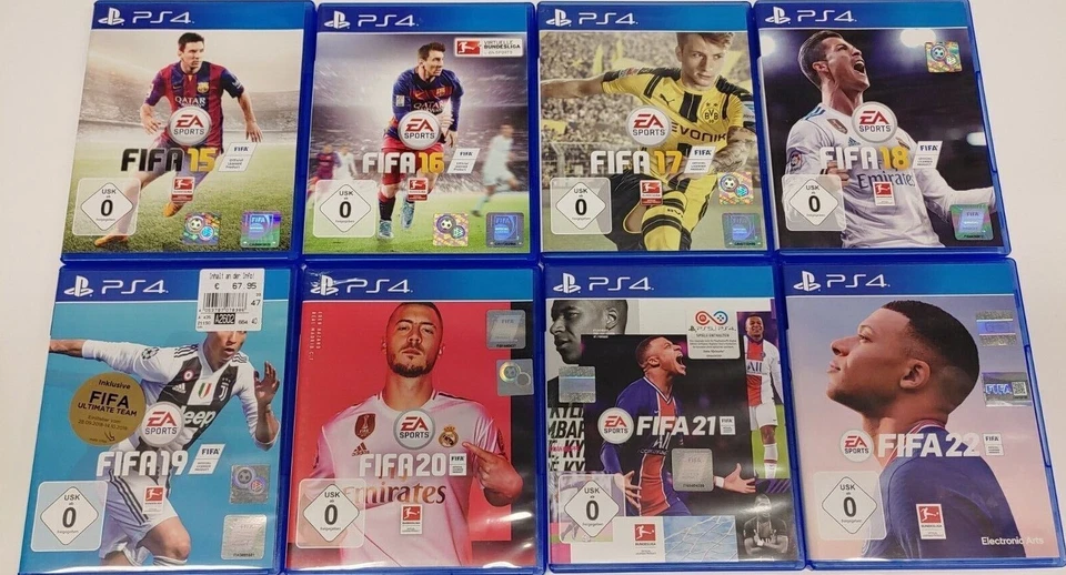 PS4  PlayStation 4  FIFA 14 15 16 17 18 19 20 21 22 Fifa  23 FC 24 FC 25 Auswahl - Bild 1 von 1