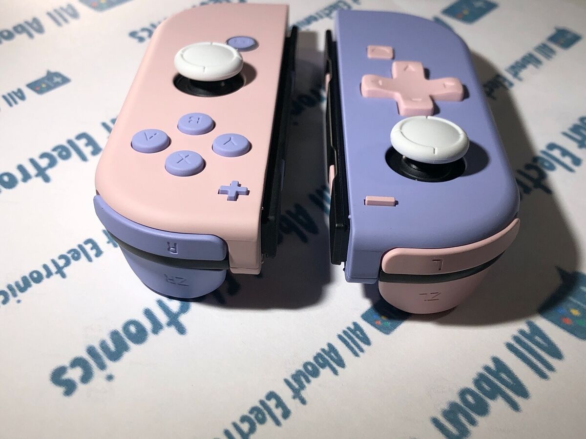 Custom Pastel Purple and Blue Nintendo Switch Joy-con Joycon Controllers 