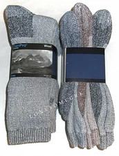 3 Pairs Mens DanPro Wool Blend Heavy Duty Cushioned Mid Calf Thermal Boot Socks