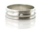 0.40 Ct Men's R. Diamond Eternity Band Vs/G 900 Platinum Comfort Fit By Novell