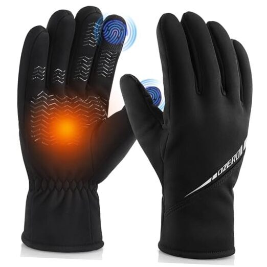 Winter Gloves for Men Women: Waterproof Touch-Screen Glove Thermal Medium-image