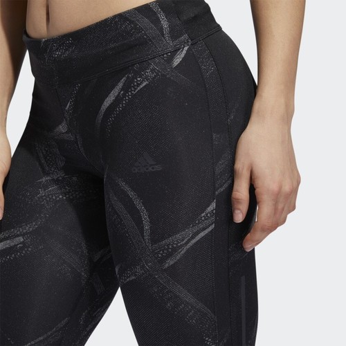 adidas women running own the run 7/8 tights grey three/ carbon/ black dz2012 05  - 第 7/8 張圖片