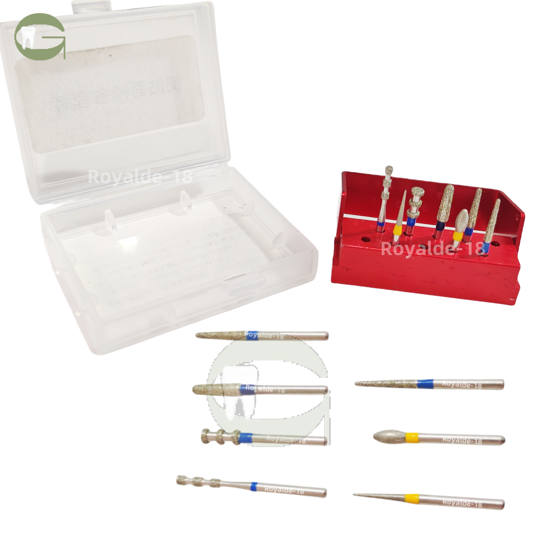 Dental Diamond Burs Drill Set For Polishing & Cutting Porcelain Teeth - Complete Kit - View #2