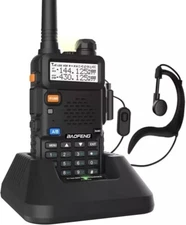 Digital Handheld Radio Scanner Fire Police VHF FM EMS Ham 2 Way Transceiver Dual