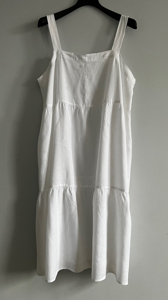 NWT $248 Eileen Fisher Washed Organic Linen Delave Tiered Dress size 3X | eBay NWT $248 Eileen Fisher Washed Organic Linen Delave Tiered Dress size 3X | eBay