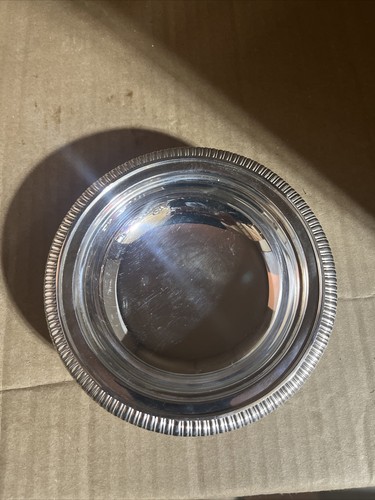 TIFFANY & CO MAKERS SILVER PLATED TRAY DISH SIDE BUTTER PLATE 6" DECO #150