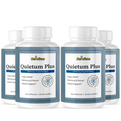 Quietum Plus- Brain Support- 4 Bottles- 240 Capsules