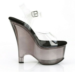 clear wedge heels size 11