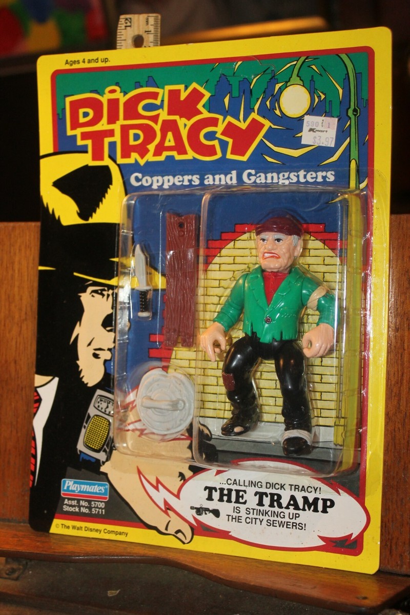 DICK TRACY 1990 Playmates Action Figure Sealed Card Unpunched THE