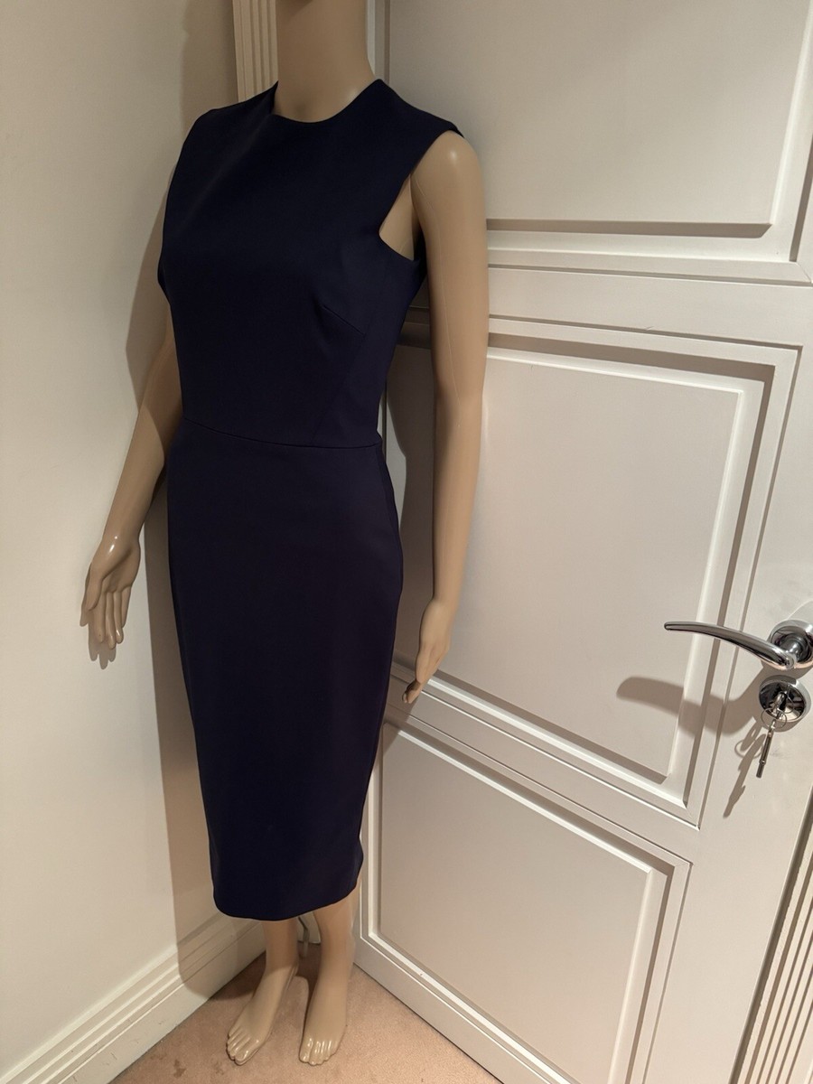 Victoria Beckham Navy Blue Dress Size S UK